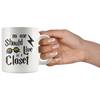 Image of [TL] No One Should Live in a Closet Potter Gift, Scar and Rainbow Glasses | Gay Pride LGBTQ Community Flag Mug - Support & Awareness