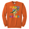 Image of VnSupertramp Roaring Kindergarten Dinosaur Youth Sweatshirt Back to School Gift