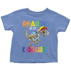 VnSupertramp Roaring Kindergarten Dinosaur T-Rex Toddler Shirt Back to School