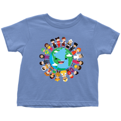 VnSupertramp Children Around The World Toddler T-Shirt For Boys Girls Happy Earth Day Tee 2019