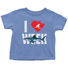 VnSupertramp I Love Sharks Week Toddler T-Shirt For Kids Boys Girls Great Tees For Shark Lover Fan TV Show