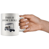 Image of [TL] Best Funny Golf Coffee Mug This is How I Roll Golf Cart Novelty Cup Joke Great Gag Gift Idea For Office Work Adult Humor Employee Boss Golfers