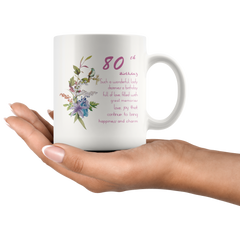 [TL] 80th Birthday Gifts for Women - 1941 Birthday Gifts for Women, 80 Years Old Birthday Gifts Coffee Mug for Mom, Wife, Friend, Sister, Her, Colleague, Coworker - 11oz