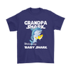 Image of VnSupertramp Grandpa Shark and Baby Shark Personalized Name Birthday Shirt - D3