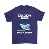 Image of VnSupertramp Daddy Shark and Baby Shark Personalized Name Birthday Shirt - D5