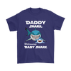 Image of VnSupertramp Daddy Shark and Baby Shark Personalized Name Birthday Shirt - D2