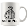 Image of [TL] Get Ripped - Rip Wheeler Yellowstone Mug, Funny Coffee Mugs , Novelty Gift for Friend, Cute Coffee Cup Gifts 11oz