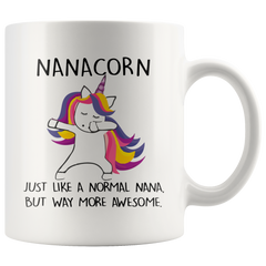 [TL] Nanacorn Mug, Nana Unicorn Mug, Nana Mug, Nana Gift, Nana to Be Mug, Pregnancy Reveal Mug, New Grandma Mug, Grandma Gift, Gift for Nana