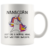 Image of [TL] Nanacorn Mug, Nana Unicorn Mug, Nana Mug, Nana Gift, Nana to Be Mug, Pregnancy Reveal Mug, New Grandma Mug, Grandma Gift, Gift for Nana