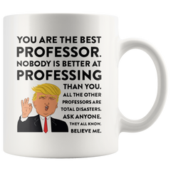 [TL] Andaz Press 11oz. Funny President Trump Coffee Mug Gift, Best Professor, Best Professing, 1-Pack, Includes Gift Box, Birthday Christmas Novelty Ideas for MAGA Republican Democrats