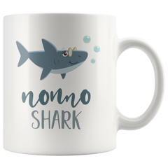 [TL] Andaz Press Baby Shark Family 11oz. Coffee Mug Gift, Nonno Shark, 1-Pack, Shark Do Do Do Gift Idea Birthday Christmas Gifts for Nonno