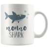 Image of [TL] Andaz Press Baby Shark Family 11oz. Coffee Mug Gift, Nonno Shark, 1-Pack, Shark Do Do Do Gift Idea Birthday Christmas Gifts for Nonno