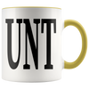 Image of [Teelaunch] Adult Humour Rude Gift Cup Ceramic UNT CUNT With Black Handle Ceramic Coffee Tea Mug Cup