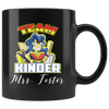 Image of VnSupertramp Personalized Kinder Preschool 1st 2nd 3rd 4th 5th Grade Crew Wonder Teacher Black Coffee Mug 11oz - Custom Grade Name on Mug