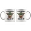 Image of [TL] Yoda Best Boyfriend Mug, Best Boyfriend Ever, Baby Yoda Mug, Funny Gift for Boyfriend, Boyfriend Birthday Card, World's Best Boyfriend