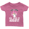 Image of Unicorns Are Born In August Infant Shirt Official VnSupertramp Birthday Apparel