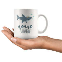 [TL] Andaz Press Baby Shark Family 11oz. Coffee Mug Gift, Nonno Shark, 1-Pack, Shark Do Do Do Gift Idea Birthday Christmas Gifts for Nonno