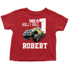 Image of VnSupertramp Personalized Monster Truck Car Birthday Toddler Shirt Kids Boy Son - D3