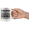 Image of [TL] Mountain Biking Mug - Funny Mountain Bike Gift for Men and Women - Gag Coffee Cup for Downhill Cycling Enthusiast - Best Bicycle Themed Gift Idea